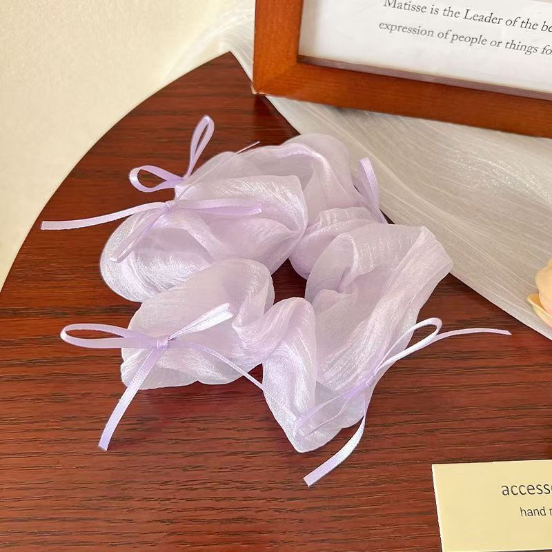 The Coquette Fairy - Aesthetic Shimmer Organza Hair Accessory for Balletcore Style
