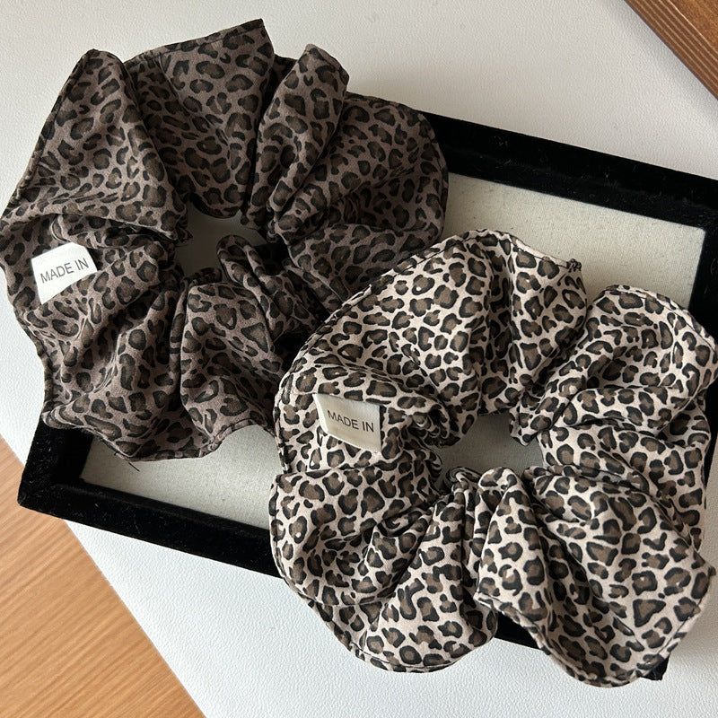 Cheetah Print Scrunchie - Bold Animal Pattern Aesthetic Hair Tie