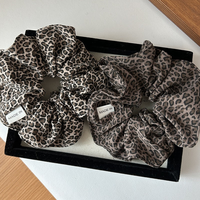 Cheetah Print Scrunchie - Bold Animal Pattern Aesthetic Hair Tie