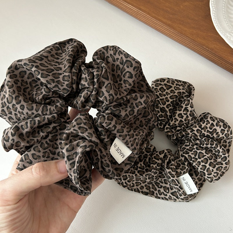 Cheetah Print Scrunchie - Bold Animal Pattern Aesthetic Hair Tie