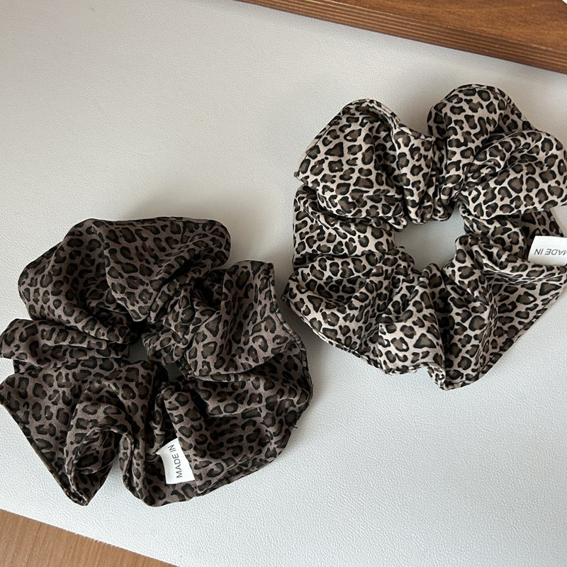 Cheetah Print Scrunchie - Bold Animal Pattern Aesthetic Hair Tie