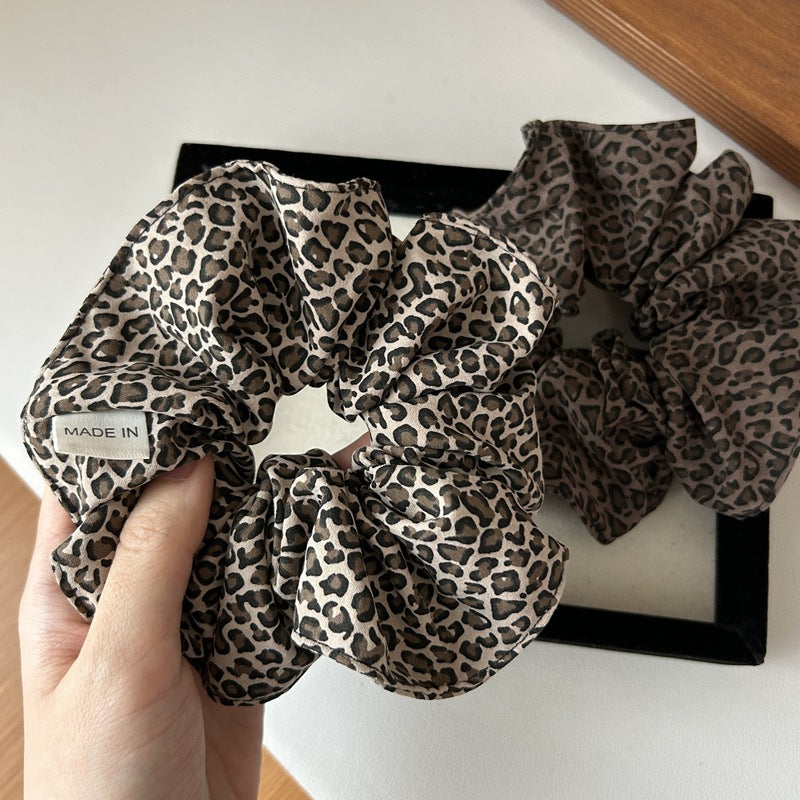 Cheetah Print Scrunchie - Bold Animal Pattern Aesthetic Hair Tie